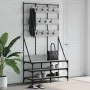 Perchero con zapatero gris Sonoma 100x40x184 cm by , Dresser Organizers and Bar Hangers - Ref: Foro24-837860, Price: 110,79 €...