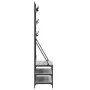 Perchero con zapatero gris Sonoma 100x40x184 cm by , Dresser Organizers and Bar Hangers - Ref: Foro24-837860, Price: 110,79 €...