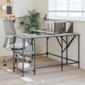 Ingenieurholz-Schreibtisch in Sonoma-Grau 139x139x75 cm von , Schreibtische - Ref: Foro24-837590, Preis: 91,89 €, Rabatt: %