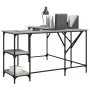 Ingenieurholz-Schreibtisch in Sonoma-Grau 139x139x75 cm von , Schreibtische - Ref: Foro24-837590, Preis: 91,89 €, Rabatt: %