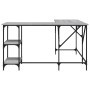 Ingenieurholz-Schreibtisch in Sonoma-Grau 139x139x75 cm von , Schreibtische - Ref: Foro24-837590, Preis: 93,05 €, Rabatt: %