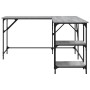 Ingenieurholz-Schreibtisch in Sonoma-Grau 139x139x75 cm von , Schreibtische - Ref: Foro24-837590, Preis: 93,05 €, Rabatt: %