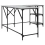 Ingenieurholz-Schreibtisch in Sonoma-Grau 139x139x75 cm von , Schreibtische - Ref: Foro24-837590, Preis: 91,89 €, Rabatt: %