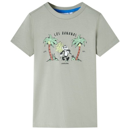 Camiseta infantil caqui claro 116 de , Camisetas para niños - Ref: Foro24-11681, Precio: 8,20 €, Descuento: %