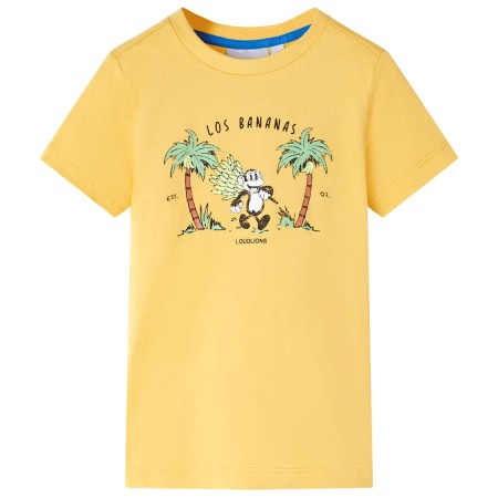 Kinder-T-Shirt in hellem Ocker 140 von , Kinder-T-Shirts - Ref: Foro24-11688, Preis: 8,20 €, Rabatt: %
