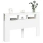 Kopfteil mit LED, weißem Holzwerkstoff, 160 x 18,5 x 103,5 cm von , Kopf- und Fußteile - Ref: Foro24-837351, Preis: 97,33 €, ...