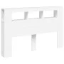 Kopfteil mit LED, weißem Holzwerkstoff, 160 x 18,5 x 103,5 cm von , Kopf- und Fußteile - Ref: Foro24-837351, Preis: 97,33 €, ...