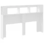 Kopfteil mit LED, weißem Holzwerkstoff, 160 x 18,5 x 103,5 cm von , Kopf- und Fußteile - Ref: Foro24-837351, Preis: 97,33 €, ...