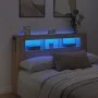Cabecero LED madera ingeniería roble Sonoma 160x18,5x103,5 cm de , Cabeceros y pies de cama - Ref: Foro24-837353, Precio: 76,...