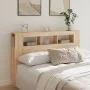 Cabecero LED madera ingeniería roble Sonoma 160x18,5x103,5 cm de , Cabeceros y pies de cama - Ref: Foro24-837353, Precio: 76,...