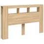 Cabecero LED madera ingeniería roble Sonoma 160x18,5x103,5 cm de , Cabeceros y pies de cama - Ref: Foro24-837353, Precio: 76,...