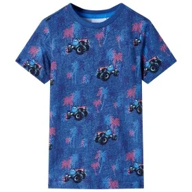 Kinder T-Shirt in dunkelblau meliert, Größe 128. von , Kinder-T-Shirts - Ref: Foro24-12527, Preis: 8,75 €, Rabatt: %