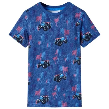 Kinder T-Shirt in dunkelblau meliert, Größe 128. von , Kinder-T-Shirts - Ref: Foro24-12527, Preis: 8,75 €, Rabatt: %