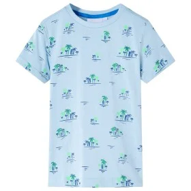 Kinder-T-Shirt in Hellblau, Größe 128. von , Kinder-T-Shirts - Ref: Foro24-12552, Preis: 8,75 €, Rabatt: %