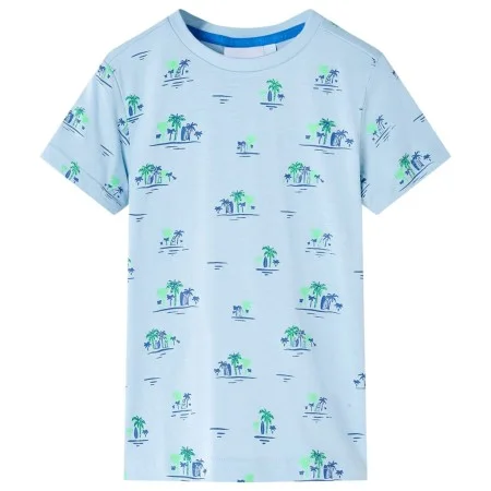 Camiseta infantil azul claro 128 de , Camisetas para niños - Ref: Foro24-12552, Precio: 8,75 €, Descuento: %
