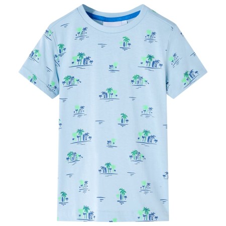 Kinder-T-Shirt in Hellblau, Größe 128. von , Kinder-T-Shirts - Ref: Foro24-12552, Preis: 8,85 €, Rabatt: %