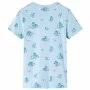 Camiseta infantil azul claro 128 de , Camisetas para niños - Ref: Foro24-12552, Precio: 8,75 €, Descuento: %