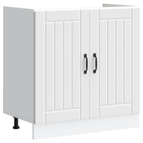 Mueble bajo fregadero Lucca madera contrachapada blanca en Armarios de cocina | Comprar online en Foro24