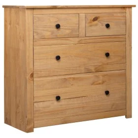 Panama style solid pine wood sideboard 80x40x83 cm by , Sideboards - Ref: Foro24-282655, Price: 185,09 €, Discount: %