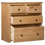 Panama style solid pine wood sideboard 80x40x83 cm by , Sideboards - Ref: Foro24-282655, Price: 185,09 €, Discount: %