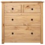 Panama style solid pine wood sideboard 80x40x83 cm by , Sideboards - Ref: Foro24-282655, Price: 180,80 €, Discount: %