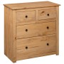 Panama style solid pine wood sideboard 80x40x83 cm by , Sideboards - Ref: Foro24-282655, Price: 180,80 €, Discount: %