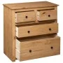 Panama style solid pine wood sideboard 80x40x83 cm by , Sideboards - Ref: Foro24-282655, Price: 185,09 €, Discount: %