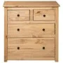 Panama style solid pine wood sideboard 80x40x83 cm by , Sideboards - Ref: Foro24-282655, Price: 185,09 €, Discount: %