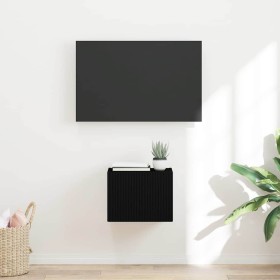 Mueble de TV Montado en la Pared Negro 60 x 31 x 29.5 cm