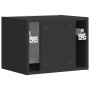 Mueble de TV Montado en la Pared Negro 60 x 31 x 29.5 cm
