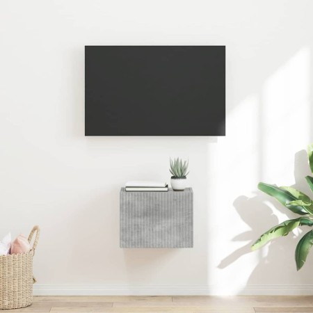 Mueble de TV Montado en la Pared Concreto 60 x 31 x 29.5 cm