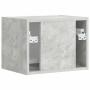 Mueble de TV Montado en la Pared Concreto 60 x 31 x 29.5 cm