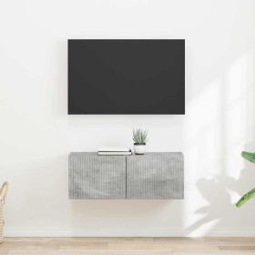 Mueble de TV Montado en la Pared 2 pcs Concreto en Muebles TV | Comprar online en Foro24