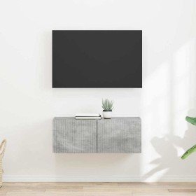 Mueble de TV Montado en la Pared 2 pcs Concreto en Muebles TV | Comprar online en Foro24