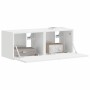 Mueble de TV Montado en la Pared 2 pcs Brillante