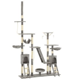 Katzenkratzbaum mit Sisalstamm 230-250 cm grau von vidaXL, Katzenmöbel - Ref: Foro24-170617, Preis: 147,74 €, Rabatt: %