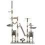 Rascador para gatos con poste de sisal 230-250 cm gris de vidaXL, Mobiliario para gatos - Ref: Foro24-170617, Precio: 146,53 ...