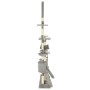 Rascador para gatos con poste de sisal 230-250 cm gris de vidaXL, Mobiliario para gatos - Ref: Foro24-170617, Precio: 146,53 ...