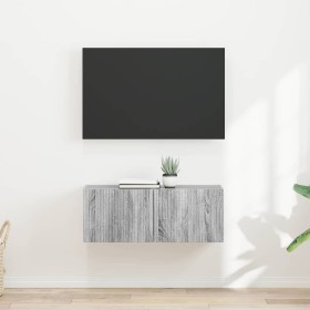 Mueble de TV Montado en la Pared 2 pcs Gris Sonoma en Muebles TV | Comprar online en Foro24