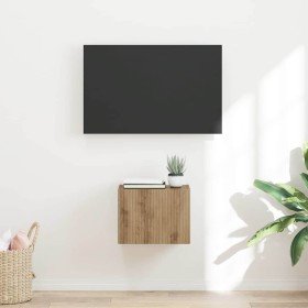 Mueble de TV Montado en la Pared Roble Artesanal en Muebles TV | Comprar online en Foro24