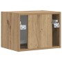 Mueble de TV Montado en la Pared Roble Artesanal en Muebles TV | Comprar online en Foro24