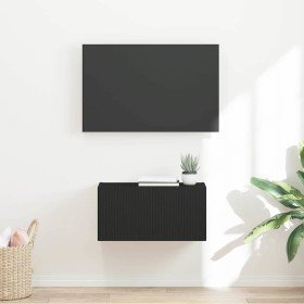 Mueble de TV Montado en la Pared Negro 60 x 31 x 29.5 cm en Muebles TV | Comprar online en Foro24