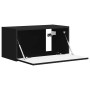 Mueble de TV Montado en la Pared Negro 60 x 31 x 29.5 cm en Muebles TV | Comprar online en Foro24