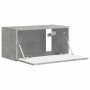 Mueble de TV Montado en la Pared Concreto 60 x 31 x 29.5 cm