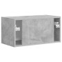 Mueble de TV Montado en la Pared Concreto 60 x 31 x 29.5 cm