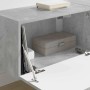 Mueble de TV Montado en la Pared 2 pcs Concreto