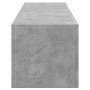 Mueble de TV Montado en la Pared 2 pcs Concreto