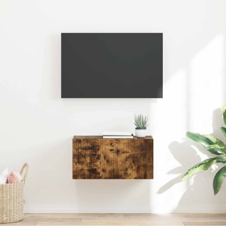 Mueble de TV Montado en la Pared Roble ahumado en Muebles TV | Comprar online en Foro24