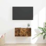 Mueble de TV Montado en la Pared Roble ahumado en Muebles TV | Comprar online en Foro24