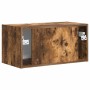 Mueble de TV Montado en la Pared Roble ahumado en Muebles TV | Comprar online en Foro24